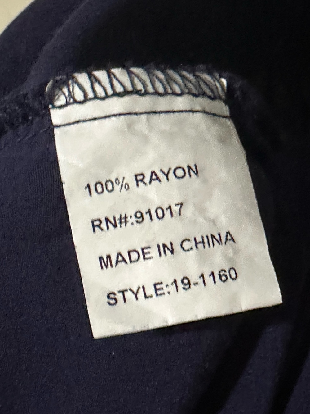 Navy Embroidered V-Neck Tunic with Multicolored Floral Detail - Picture 9 of 9